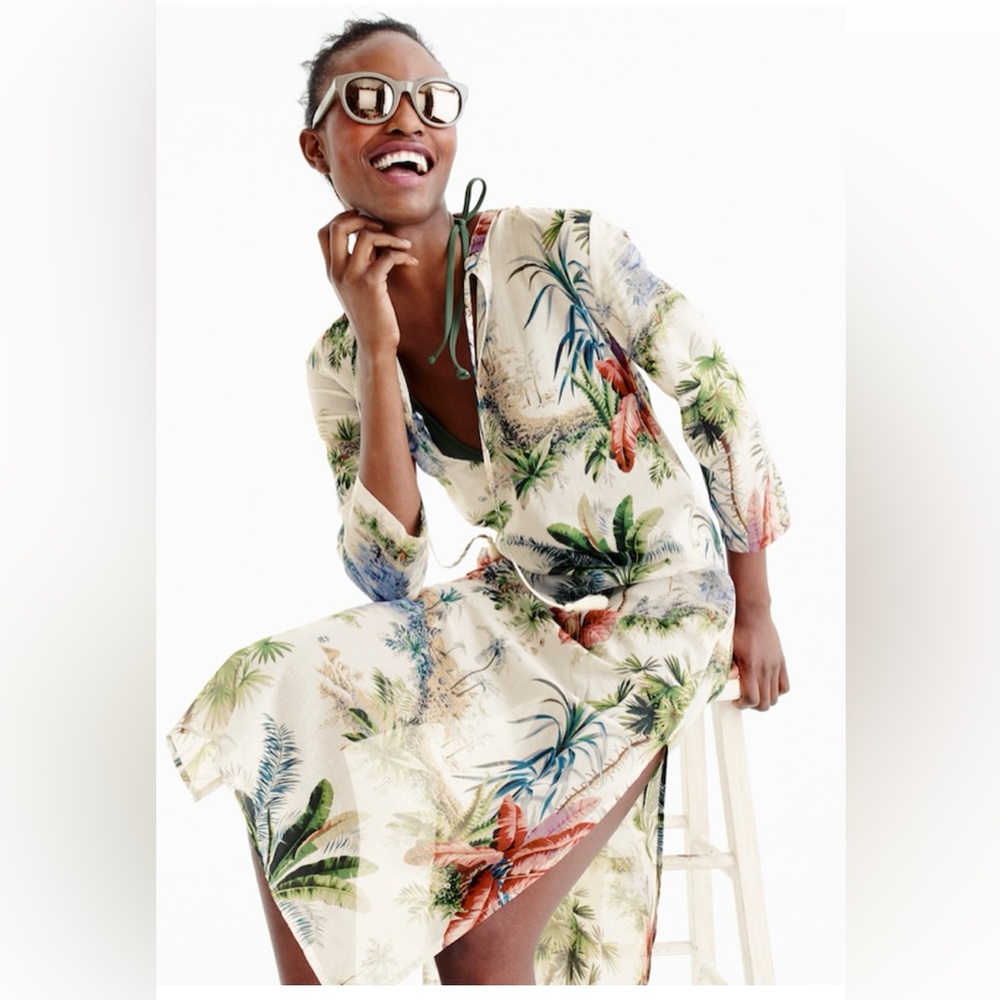 Pierre Frey for J Crew tunic cover up